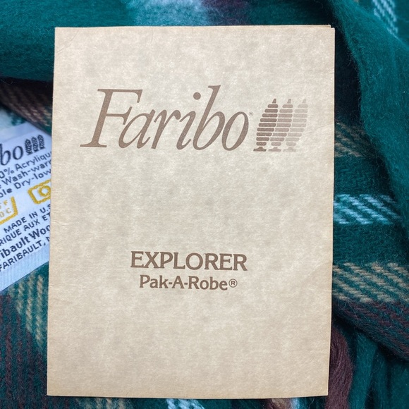 Vintage Faribo Faribat Explorer Pack A Robe Plaid Stadium - Picture 5 of 10